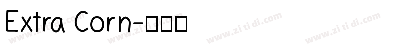 Extra Corn字体转换